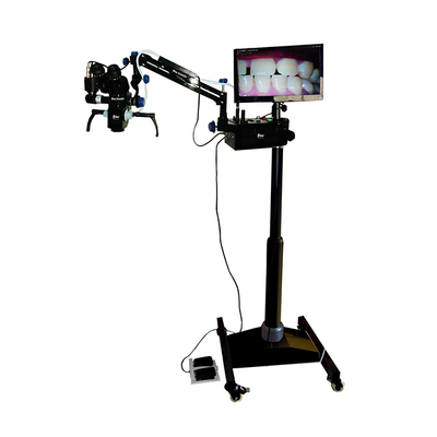 Vision 5 LED black - дентальный операционный микроскоп с 5-ти ступенчатым увеличением, HD-видеофиксацией и светодиодным освещением | Bino Scientific (Индия)