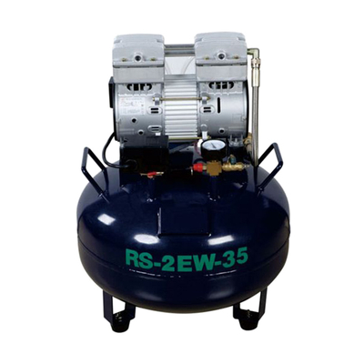 RS-2 EW-35 - безмасляный компрессор для одной стоматологической установки, без осушителя, с ресивером 35 л, 100 л/мин | ROSON (Китай)