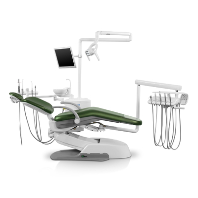 Siger U500 - стоматологическая установка с нижней подачей инструментов, с креплением блока на шарнире под креслом | Siger (Китай)
