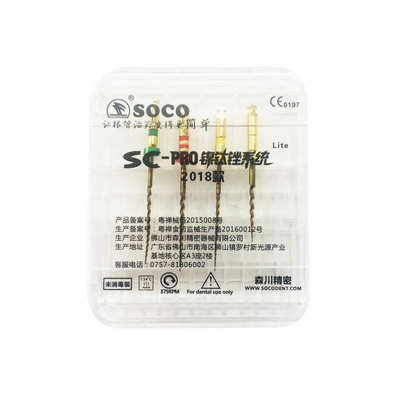 SOCO SC PRO Lite ассорти - машинные файлы с памятью формы, длина 25 мм, 4 шт. | SOCO (Китай)
