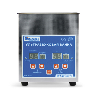 Vilitek VBS-1D - ультразвуковая ванна с подогревом, таймером и цифровым управлением, 1.3 л | Vilitek (Россия)