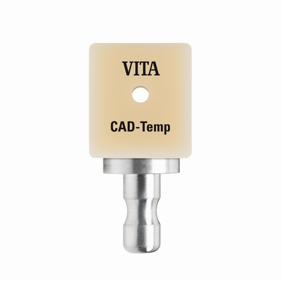 VITA CAD-Temp IS-16 - блок-заготовка из акрилатполимера для CAD/CAM, для временных реставраций с опорой на имплант, 18x16x18 мм, 5 шт. | VITA (Германия)
