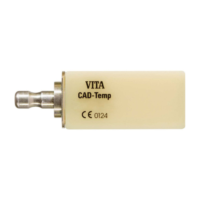 VITA CAD-Temp monoColor - блок-заготовка из акрилатполимера для CAD/CAM, для временных реставраций, одноцветная, 15,5x19x39 мм, 2 шт. | VITA (Германия)