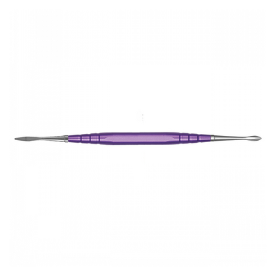 Резчик зуботехнический для работы с воском, двухсторонний, D1, D2, фиолетовая ручка | YDM (Япония)