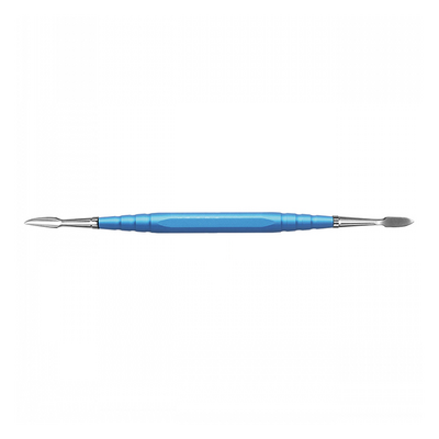 Резчик зуботехнический для работы с пластмассой и композитами, двухсторонний, RA8, RA9, голубая ручка | YDM (Япония)