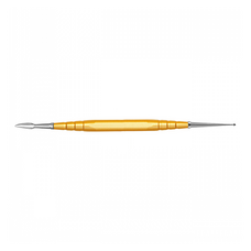 Резчик зуботехнический для работы с воском, двухсторонний, A8, C1, желтая ручка