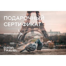 Сертификат на 100 000 рублей на ozon.travel
